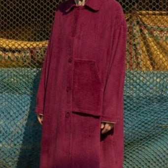 Runaway Bicycle LARRY Long Jacket - Deep Magenta