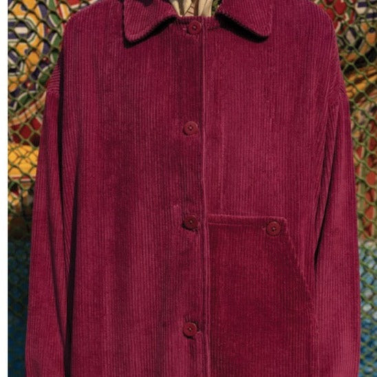 Runaway Bicycle LARRY Long Jacket - Deep Magenta