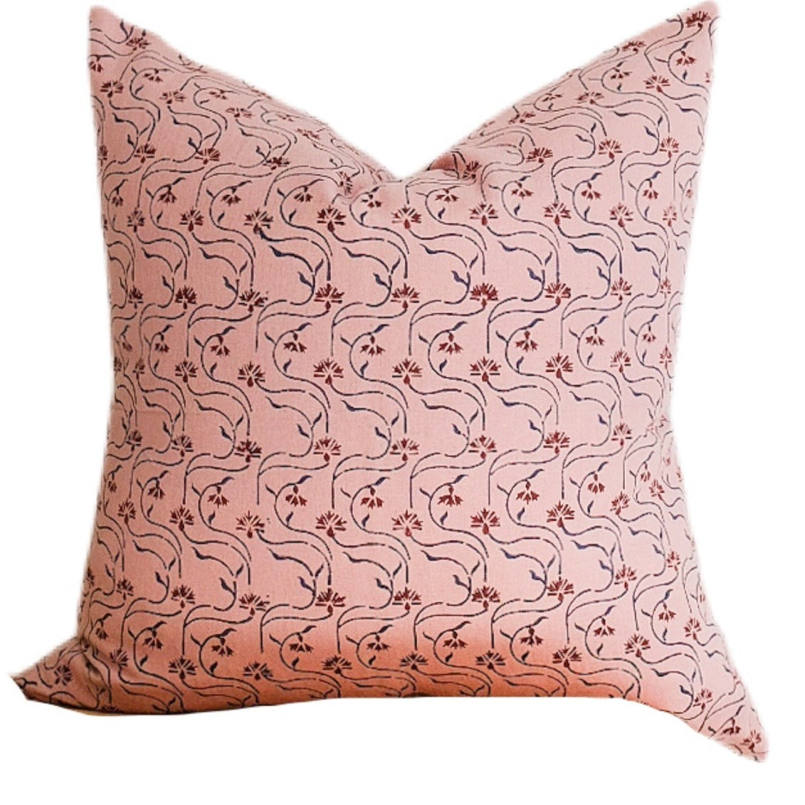 Soil to Studio TARA - Hand Block-printed Linen Pillow Case (insert not included)