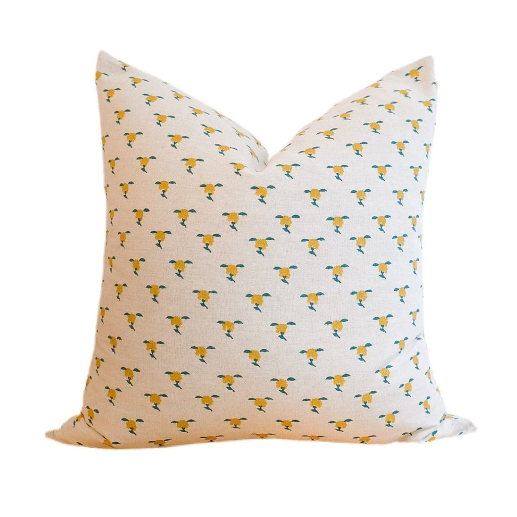 Soil to Studio RHEA - Hand Block-printed Linen Pillow Case