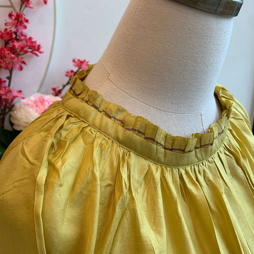 Runaway Bicycle JILL Silk Dress - Munsell Yellow