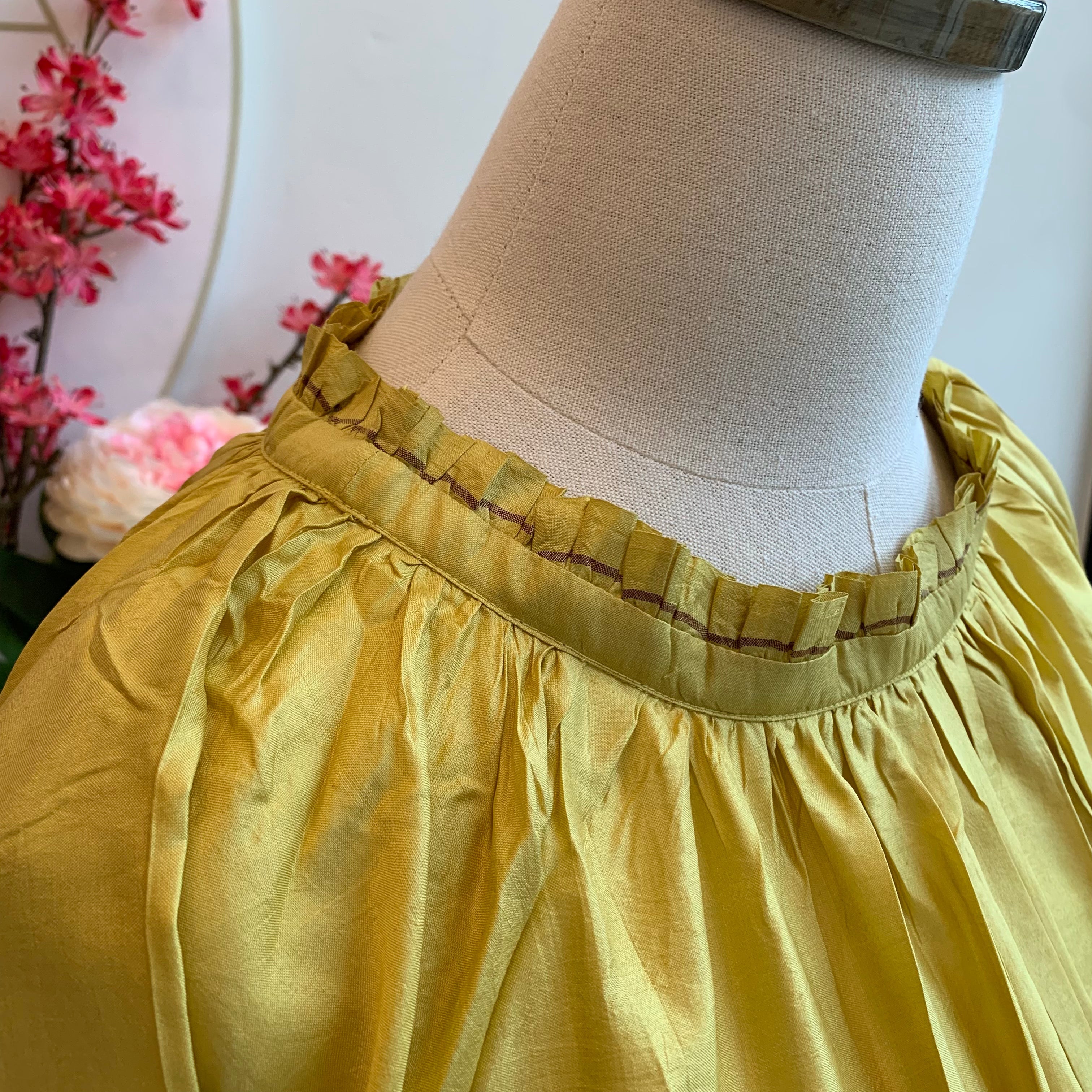 Runaway Bicycle JILL Silk Dress - Munsell Yellow