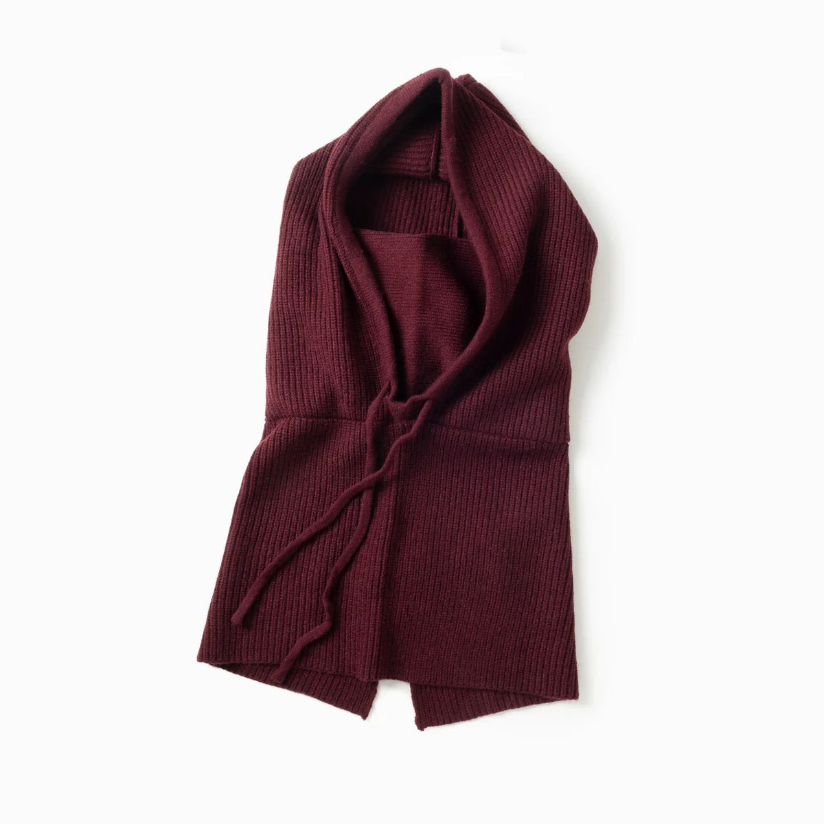 High Neck Hoodie Snood - Plum