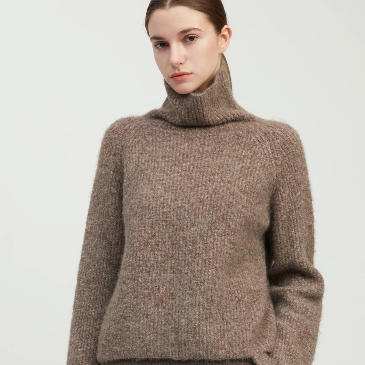 Mongol Soft Funnel Neck Sweater