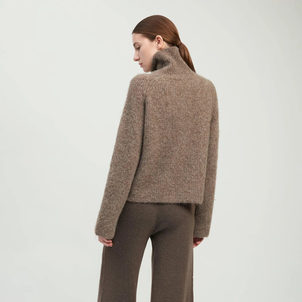 Mongol Soft Funnel Neck Sweater