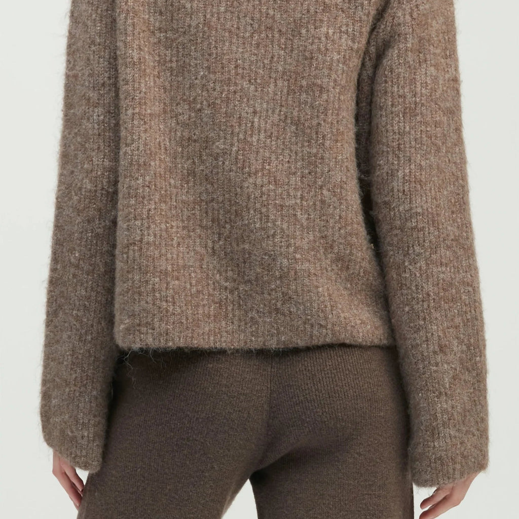 Mongol Soft Funnel Neck Sweater