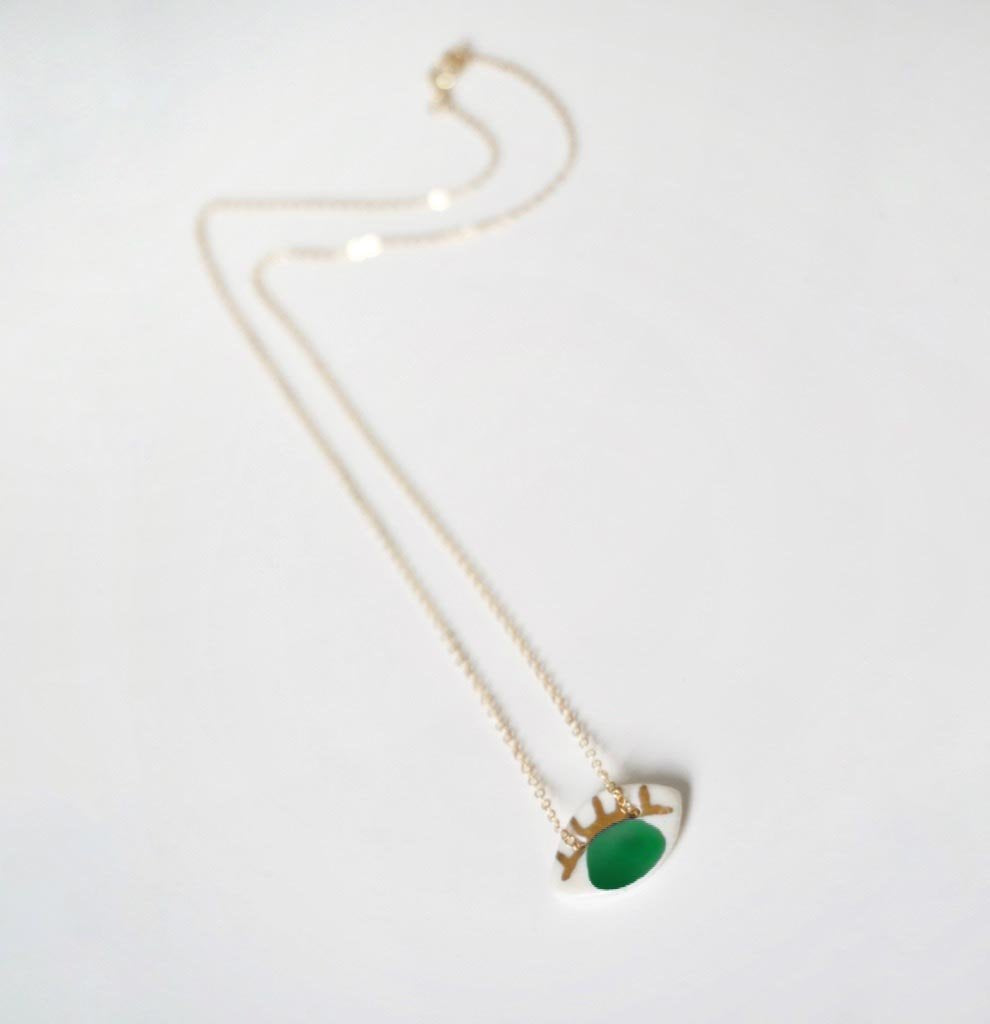 Occhi Necklace - Green