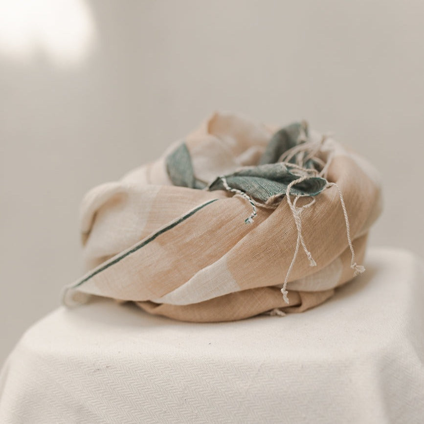 Runaway Bicycle Lightweight Linen Scarf - Ophelia