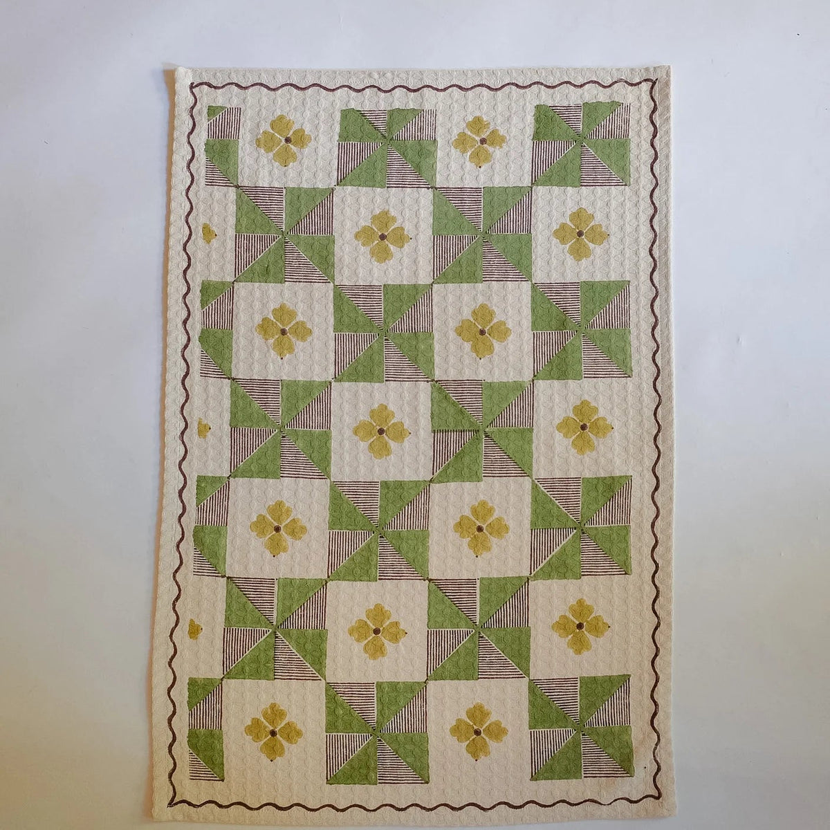 Parita - Sage - Waffle Weave Kitchen Towel