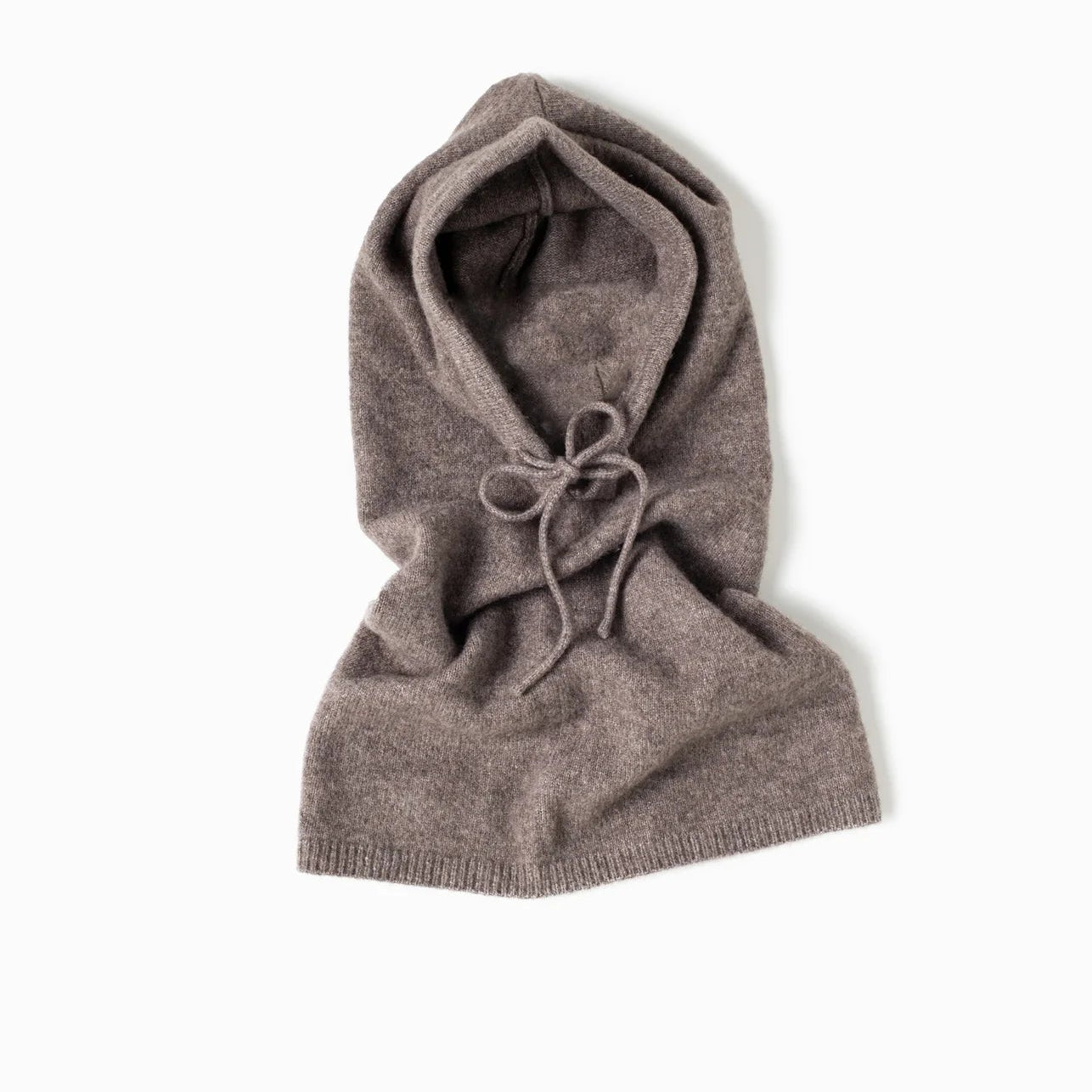 Hoodie Snood - Ivory & Taupe