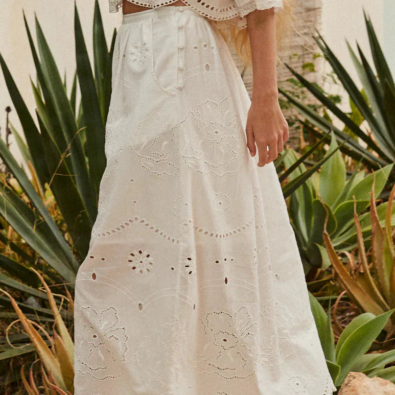 Mabel Skirt - White
