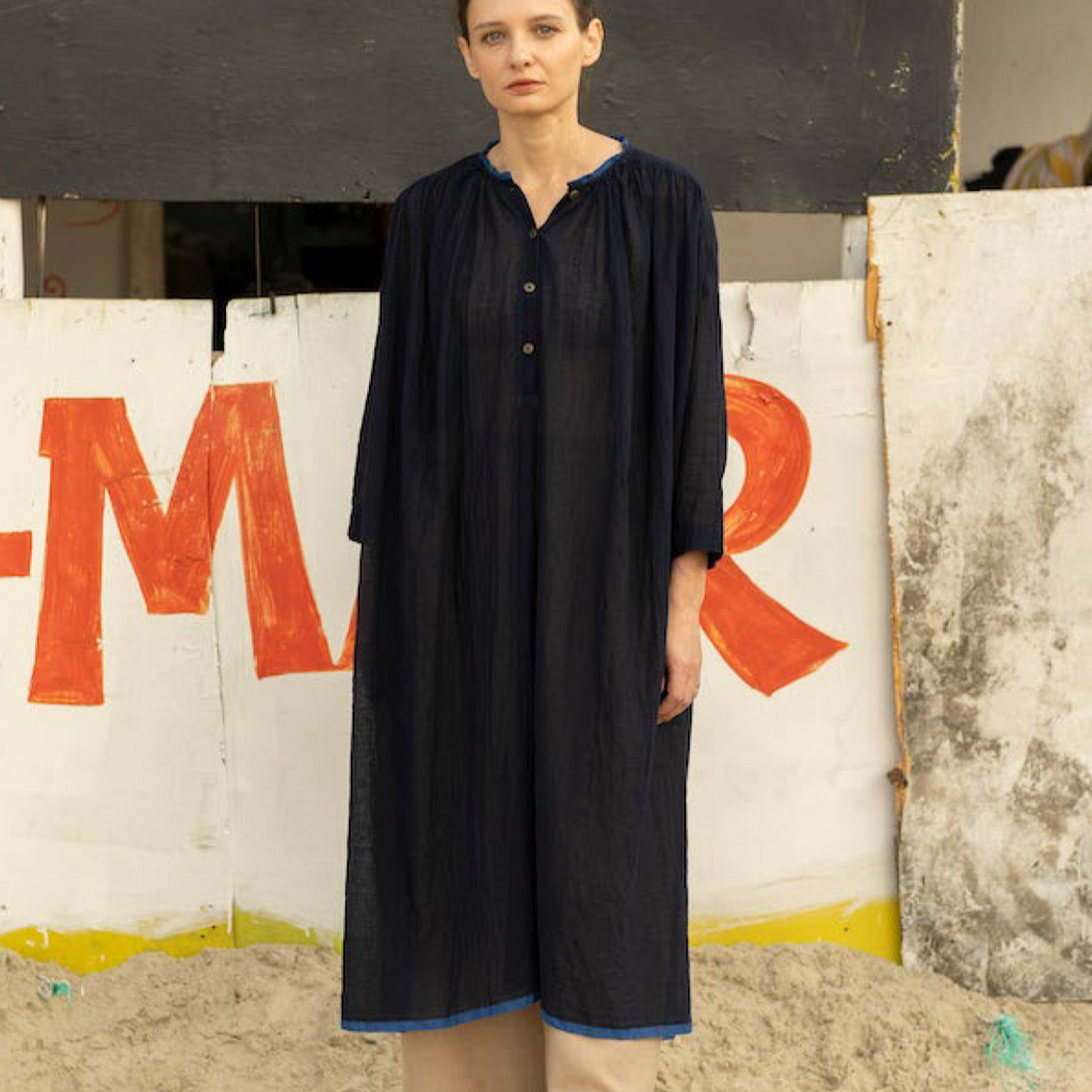 Runaway Bicycle GLEN Dress - Indigo