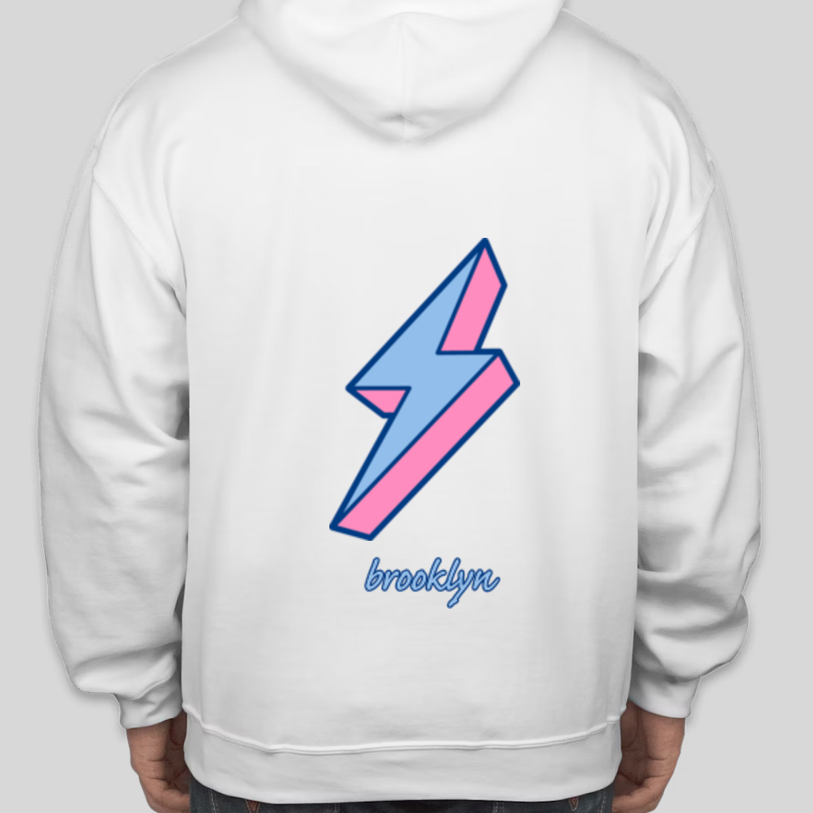 PREMA Retro Design 50/50 Hoodie Unisex - White