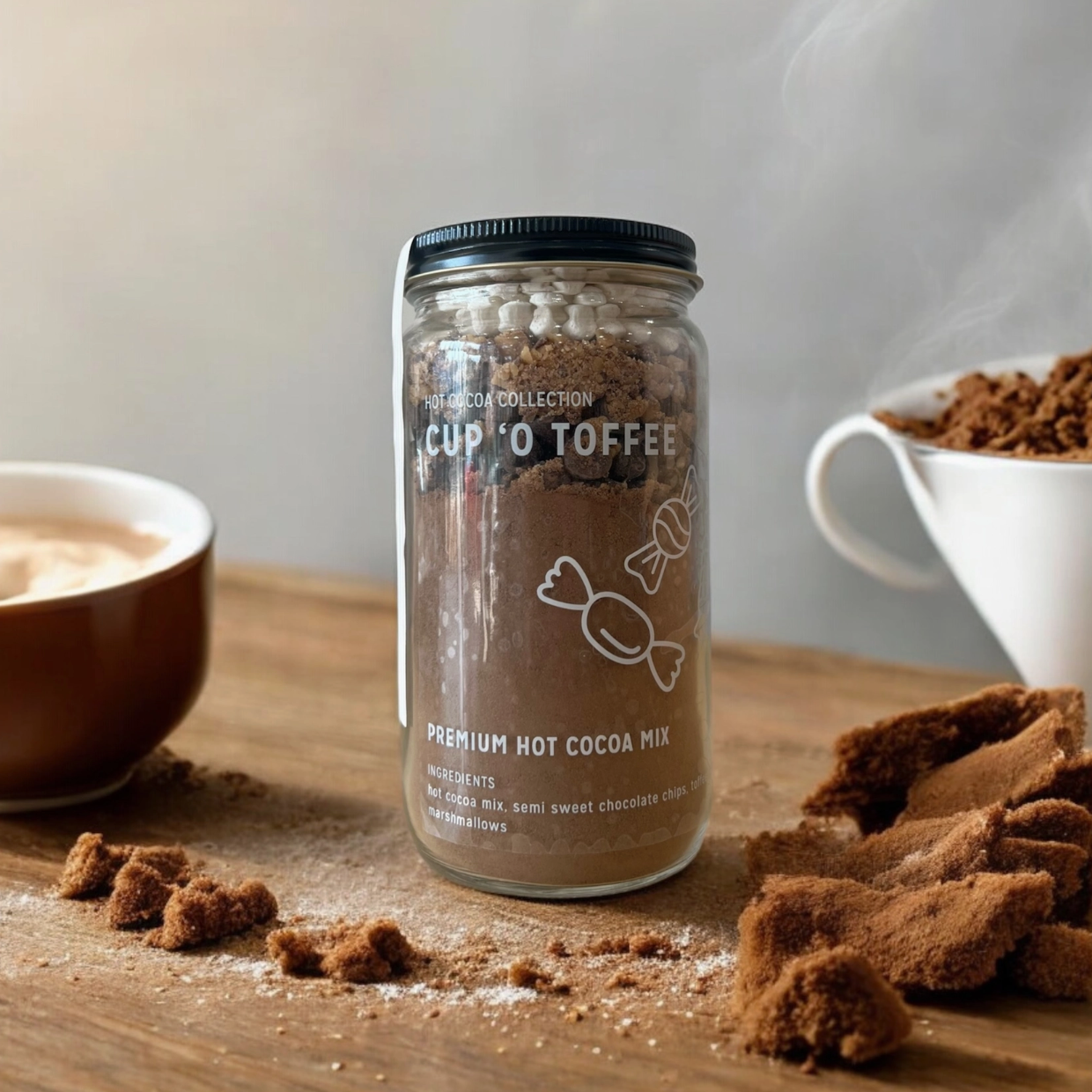 "Cup 'o Toffee" - Hot Cocoa Mix Jar