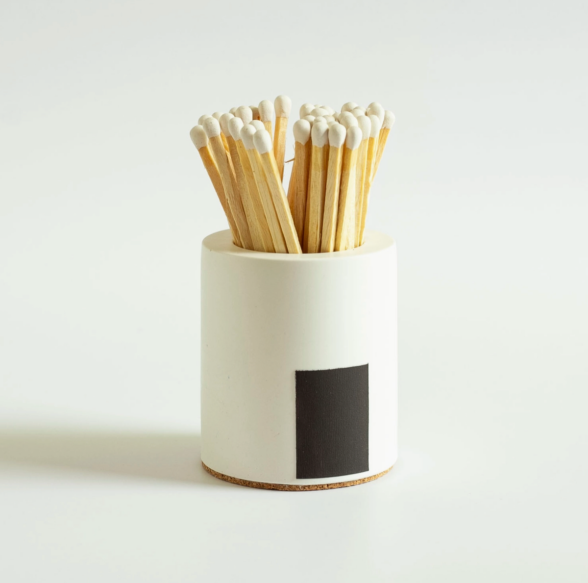 Cylinder Match Holder – White