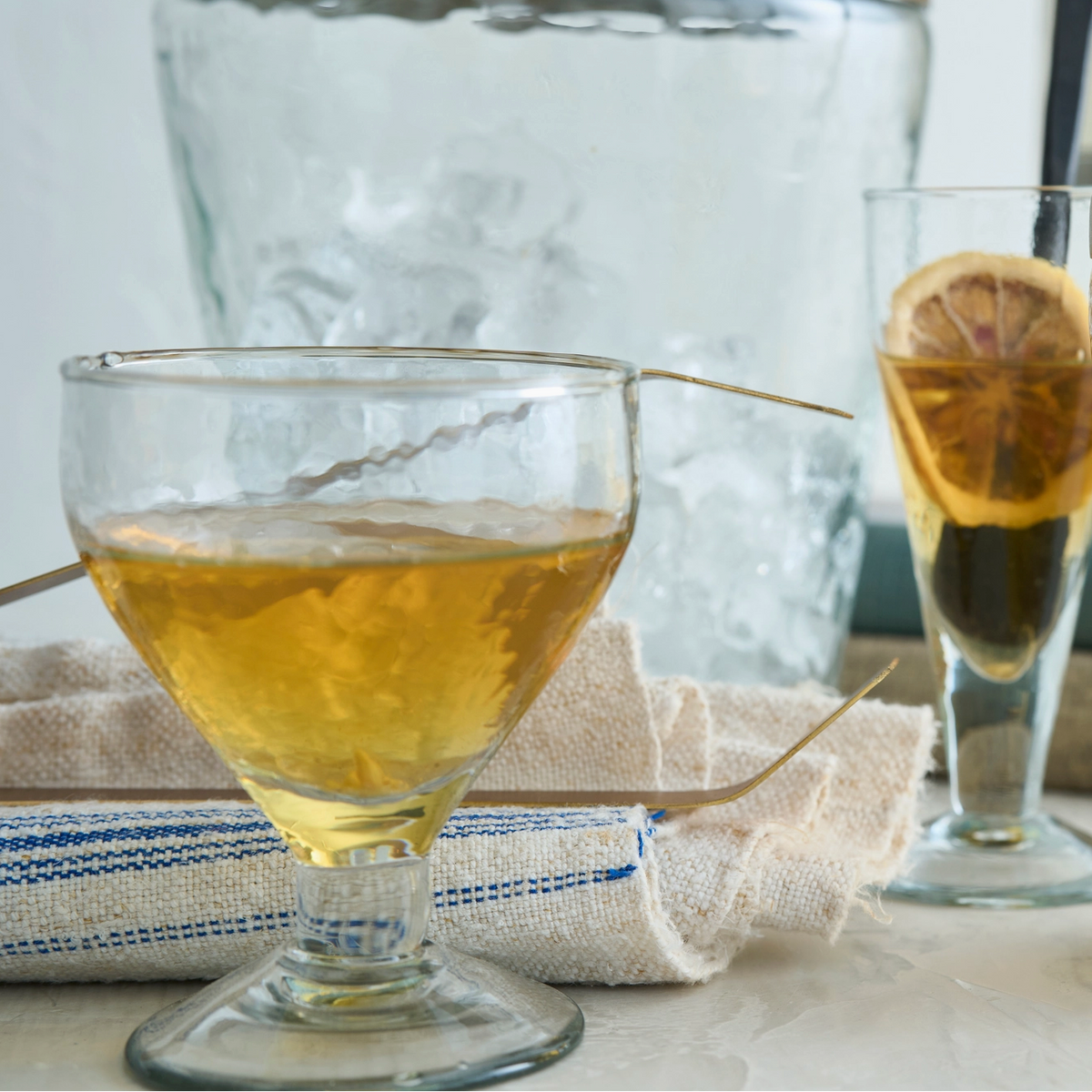 Pebbled Footed Glasses - Set of 4