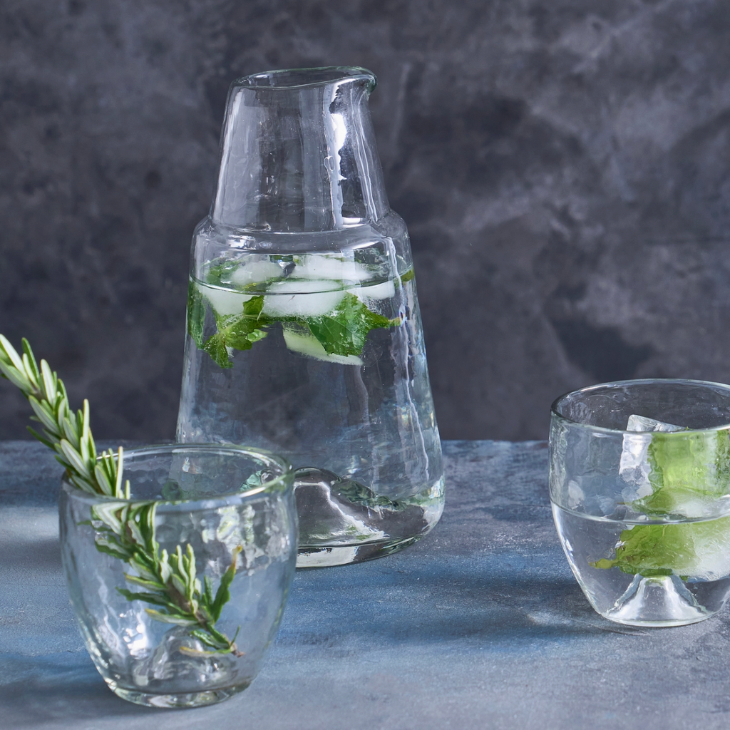 Pebbled Bedside Carafe Set