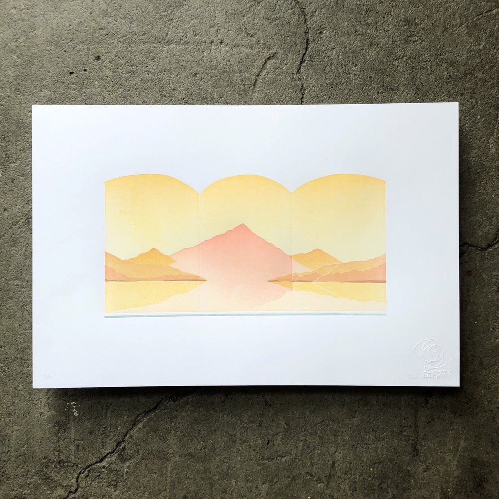 The Aesthetic Union - Whose Mountains Are These Letterpress Print