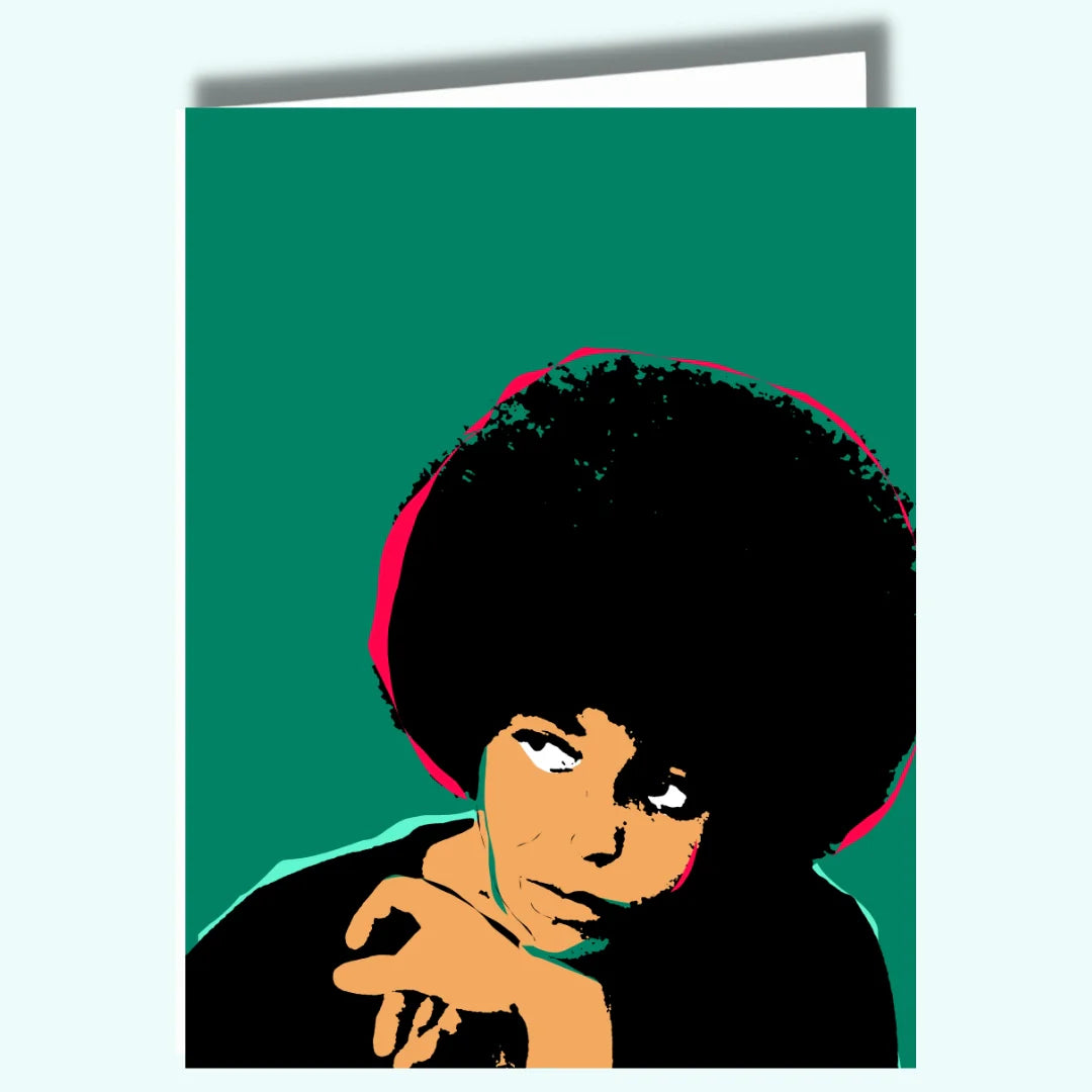 Angela Davis Empowerment Quote Card