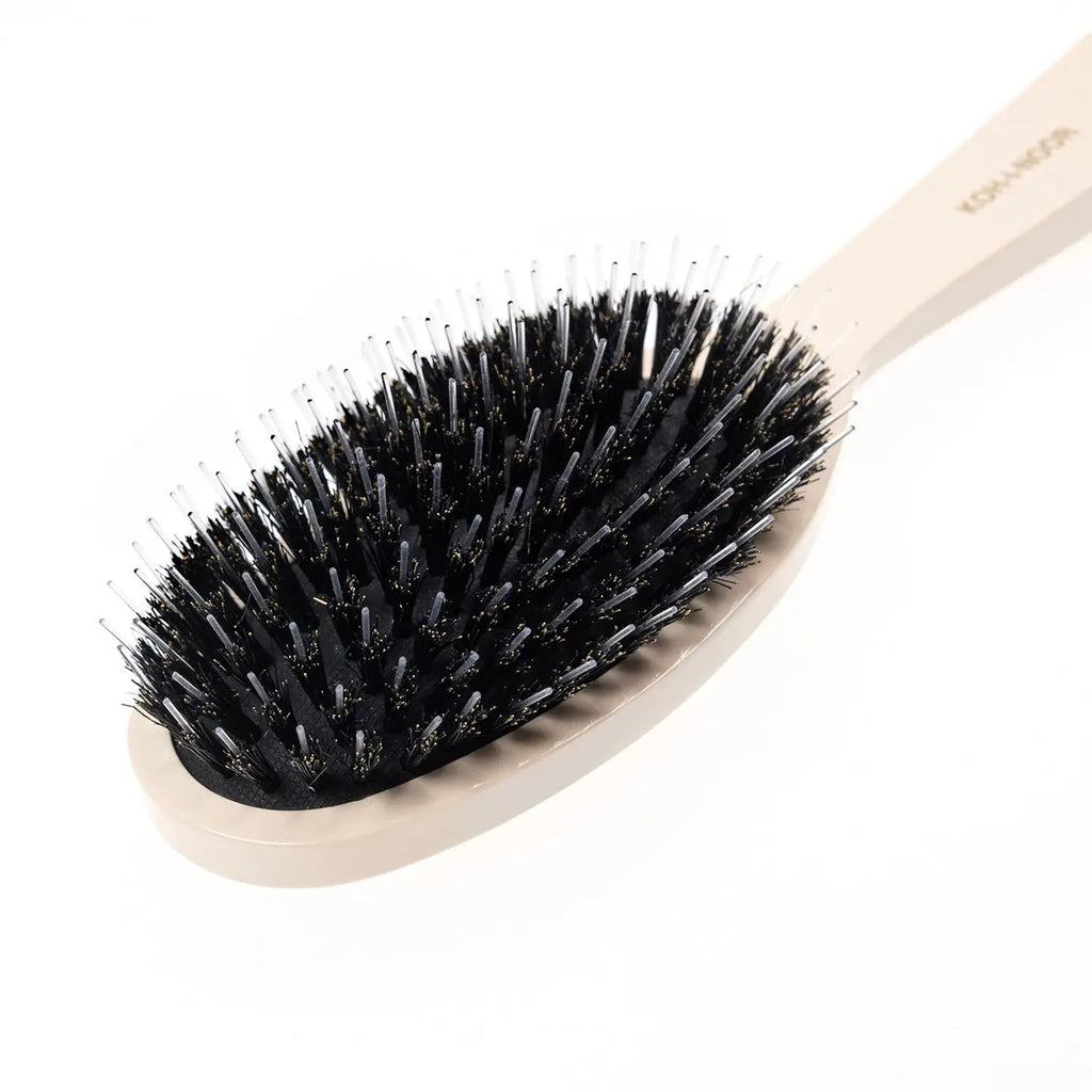 Pastel Boar and Nylon Pin Hair Brush - Ivory