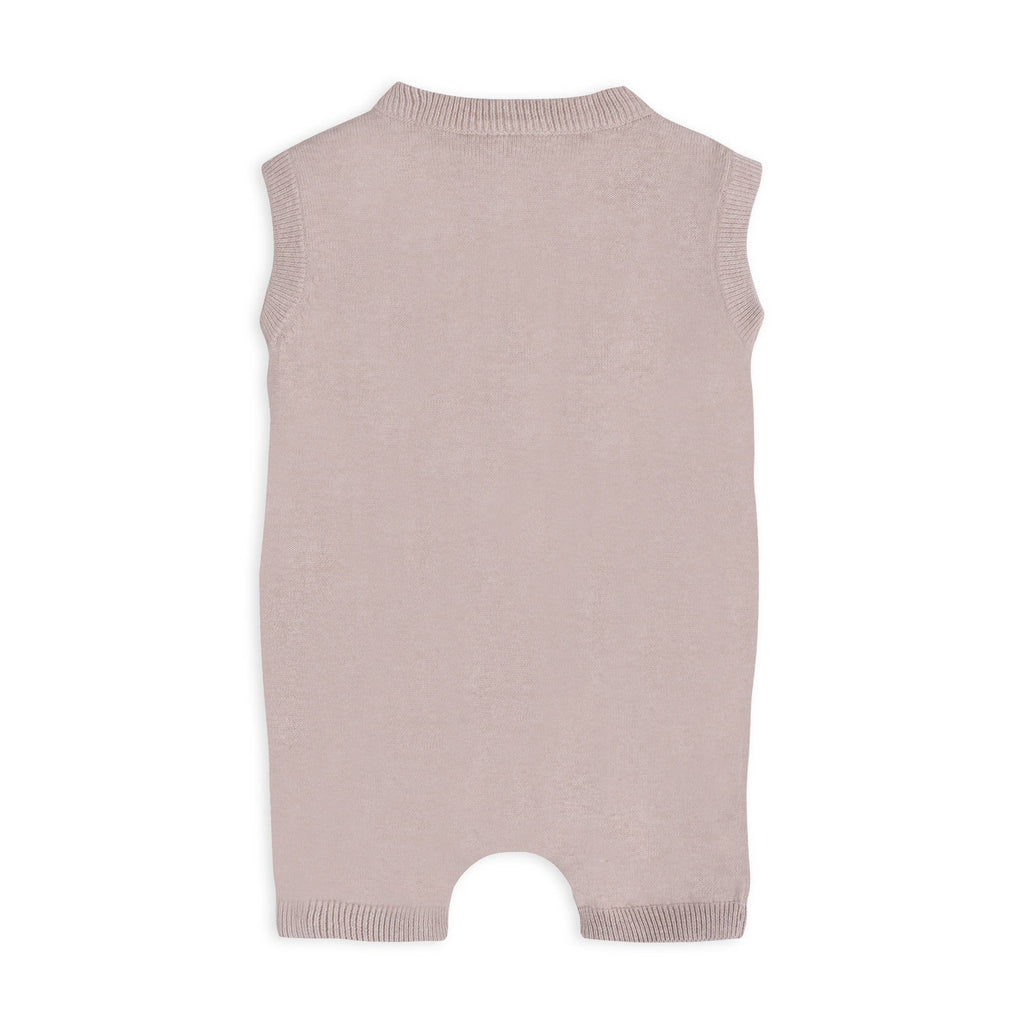Paris Embroidered Baby Knit Romper (Organic Cotton)