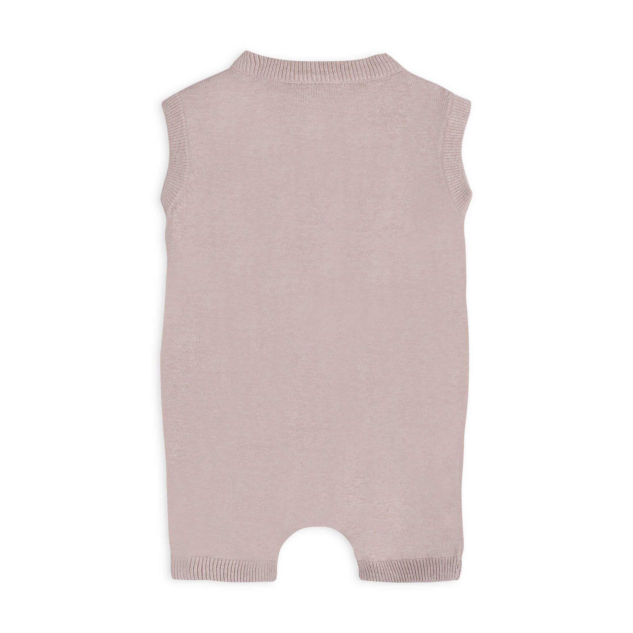 Paris Embroidered Baby Knit Romper (Organic Cotton)