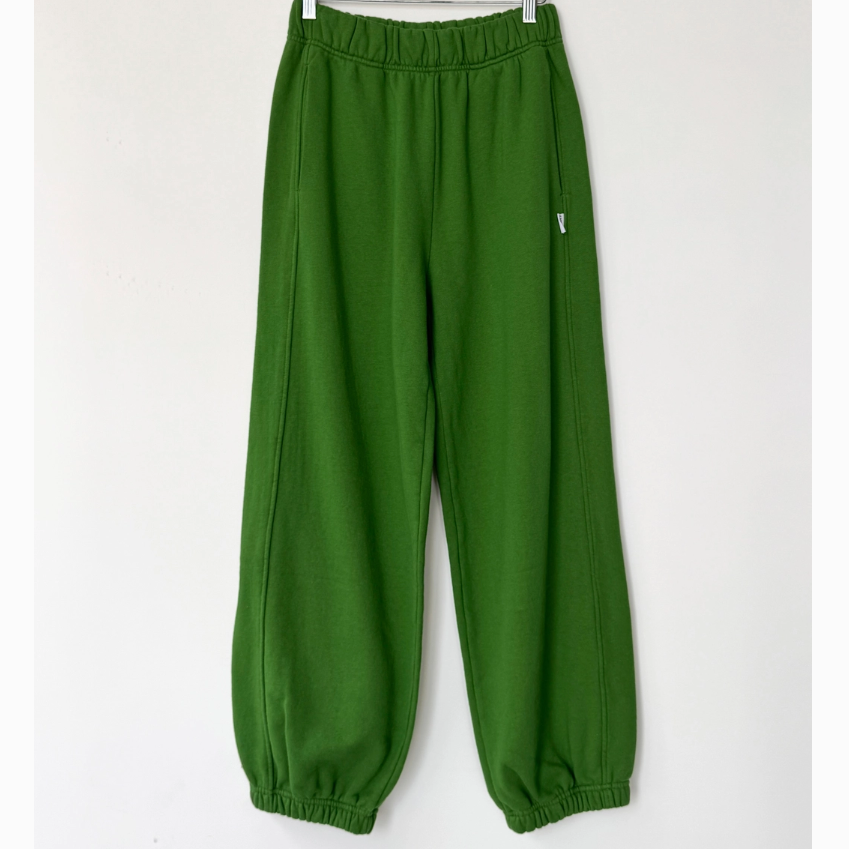 French Terry Balloon Pants - Avocado