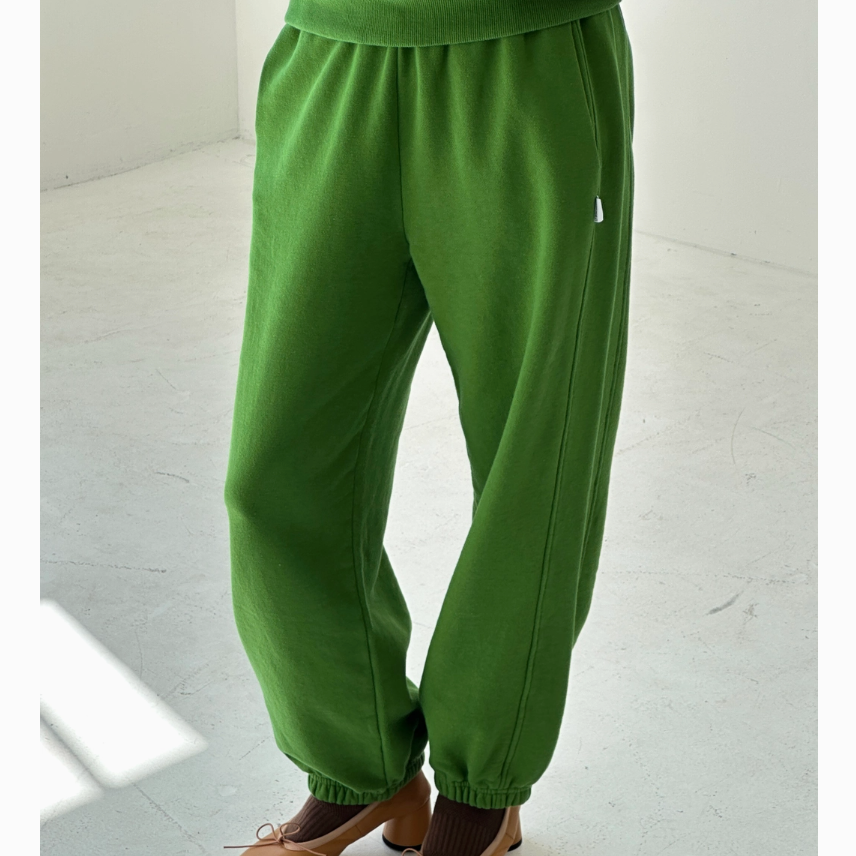 French Terry Balloon Pants - Avocado