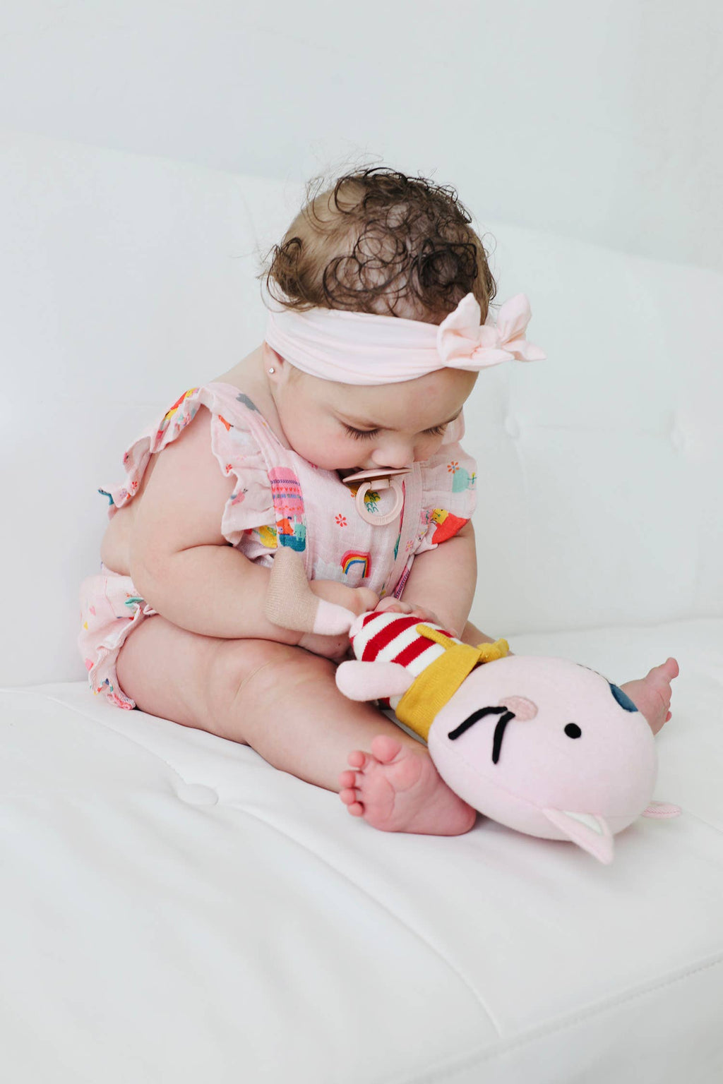 Remi Cat- Organic Fine Knit Stuffed Animal Baby Toy