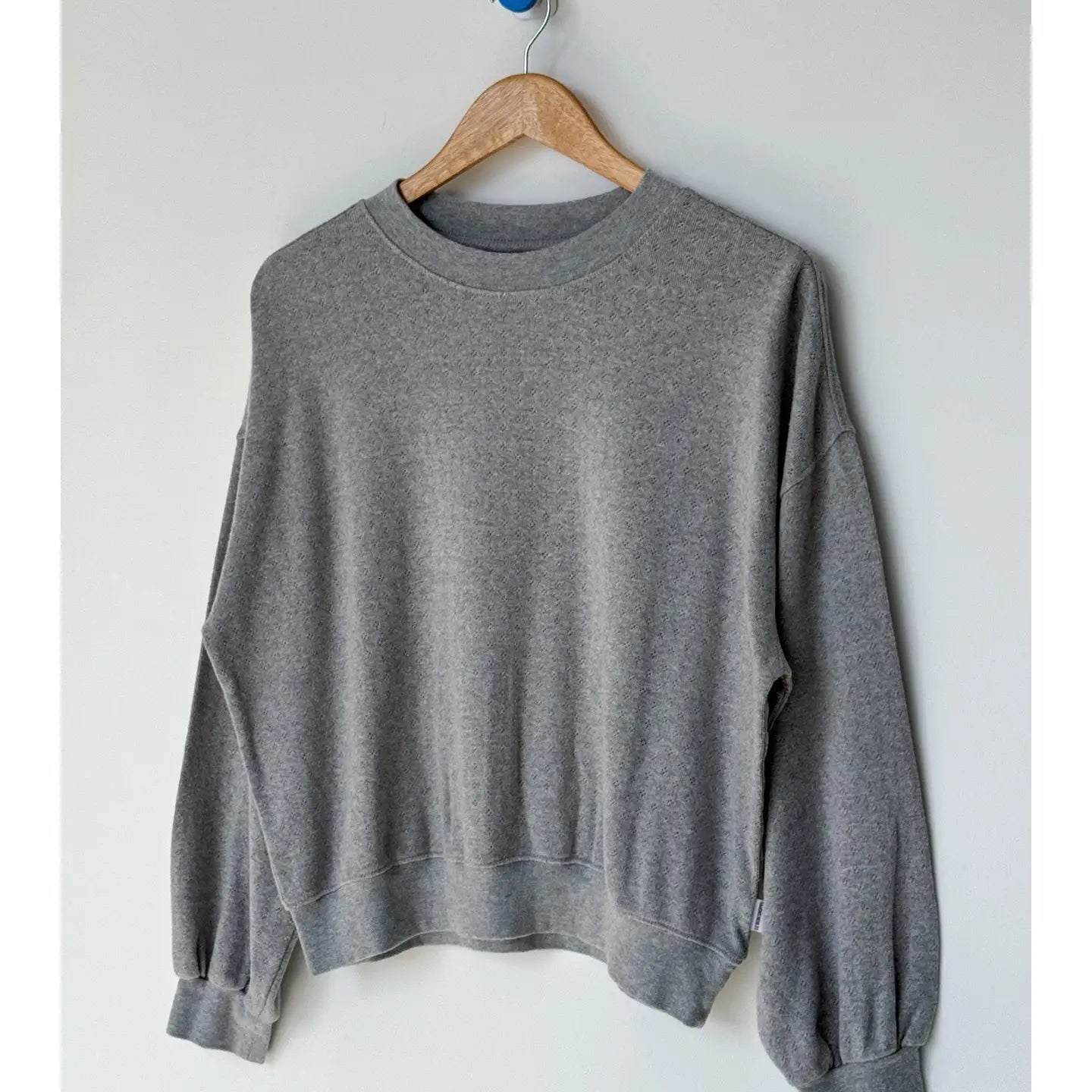 Pointelle Core Sweatshirt - Melange Grey (HT. Grey)