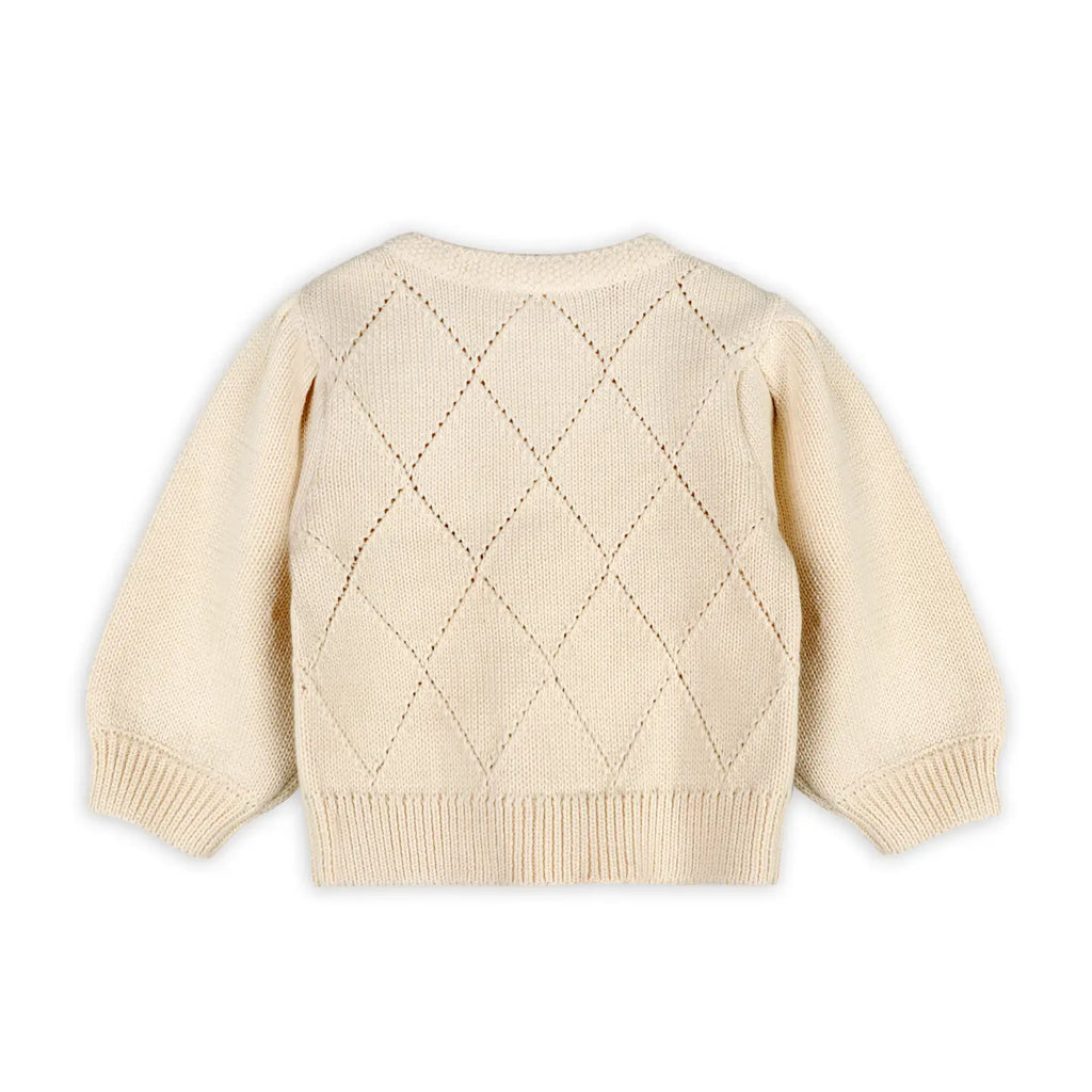 Lisa Floral Embroidered Baby Cardigan (Organic Cotton)