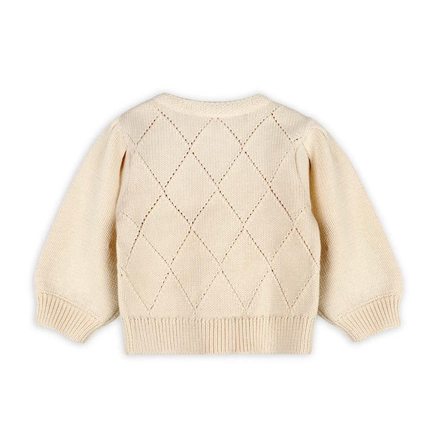 Lisa Floral Embroidered Baby Cardigan (Organic Cotton)