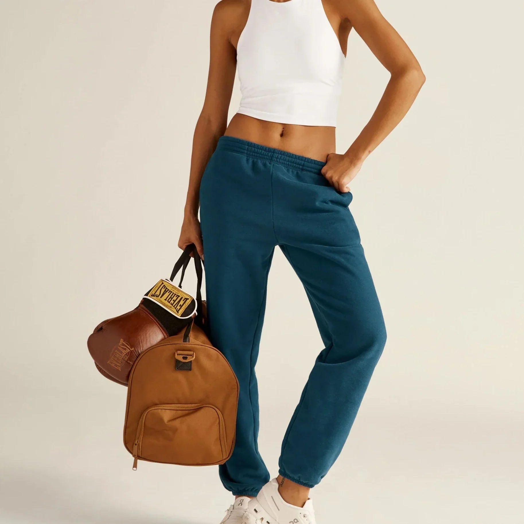 Beyond Yoga On the Go Jogger - Blue Gem