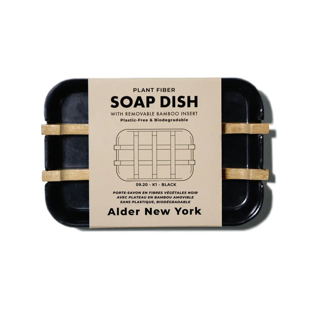 Fiber Soap Dish - Black