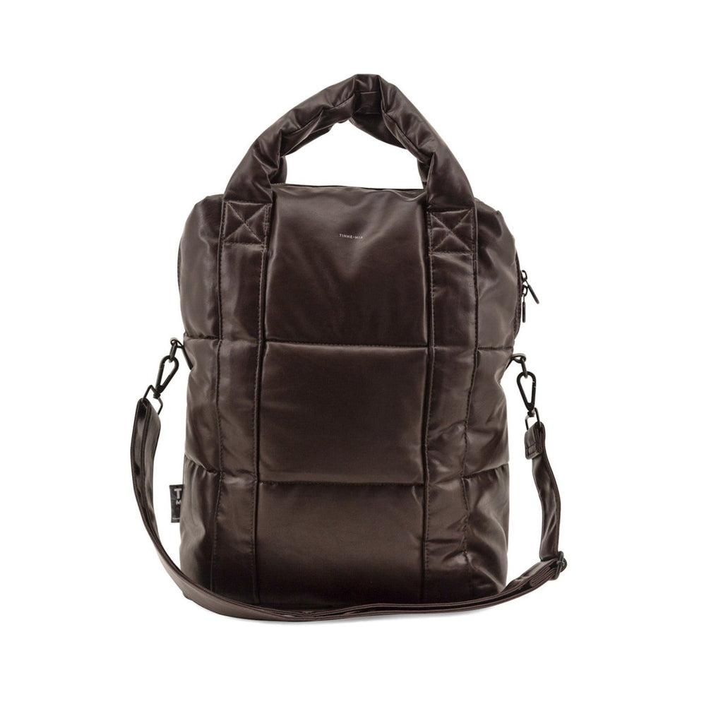 Tinne + Mia Puffy Laptop Bag - Seal Brown