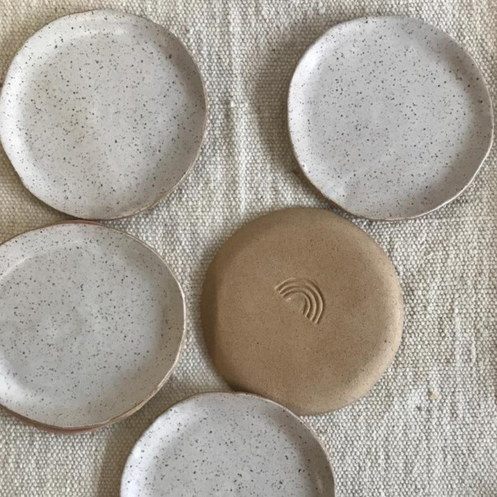 Stoneware Smudge Plate