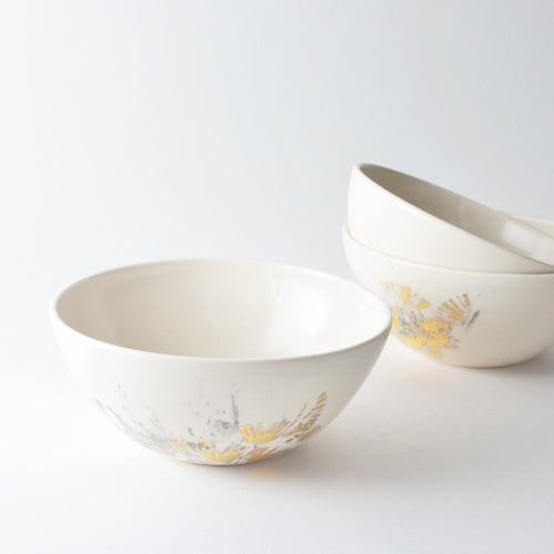 Cereal Bowls - Gold & Black