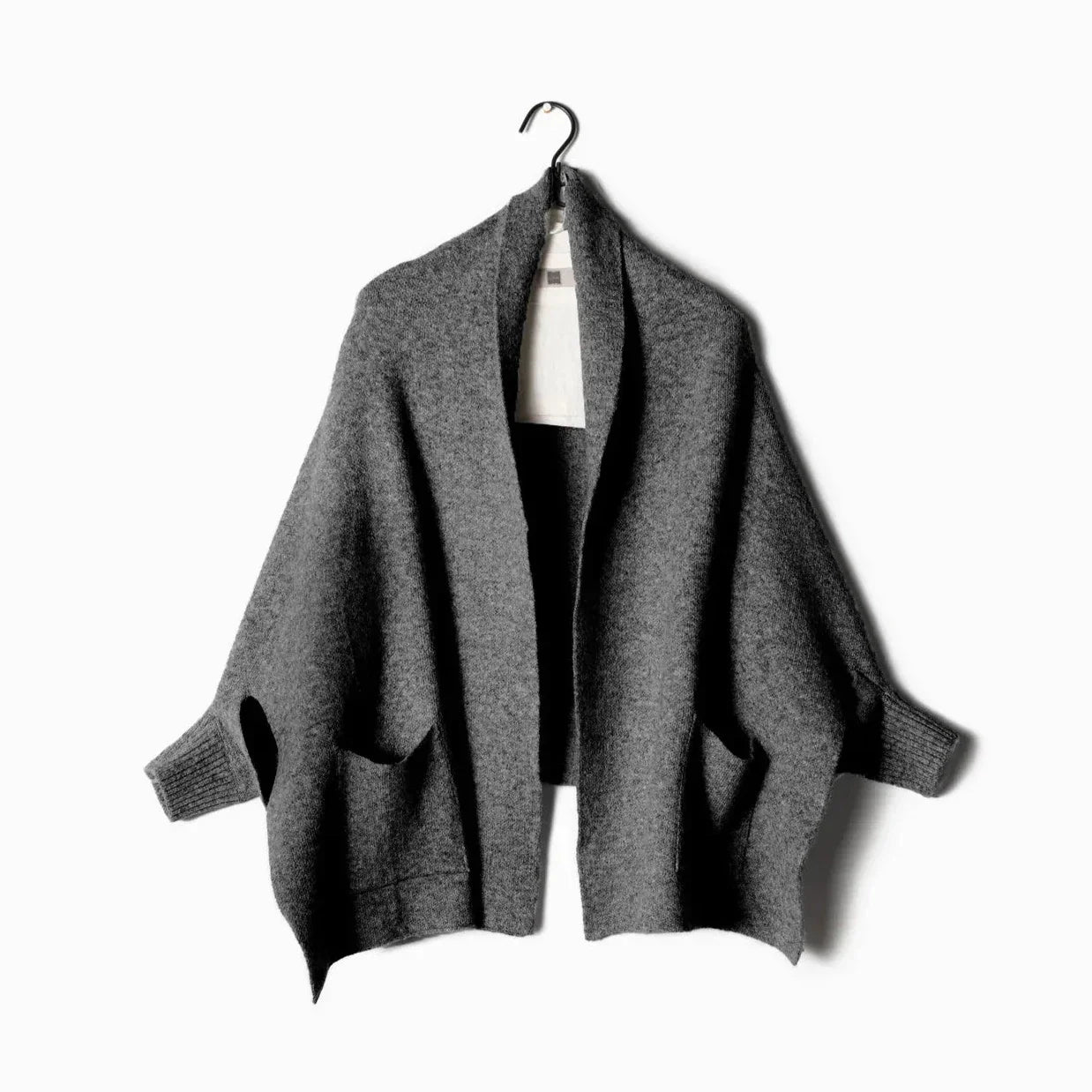 Look by M Pocket Shrug Cardigan - Charcoal