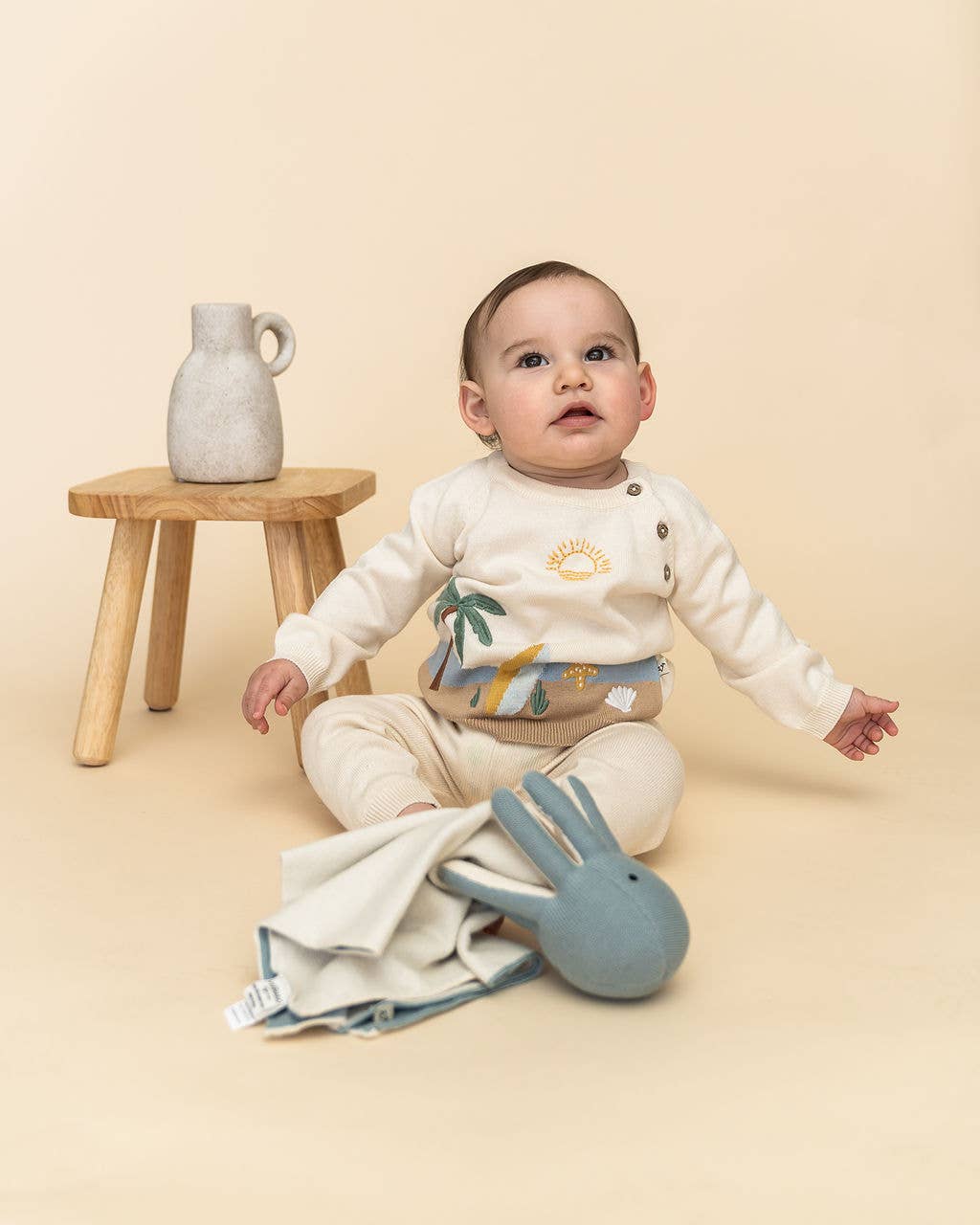 Octopus - Organic Baby Lovey Security Blanket