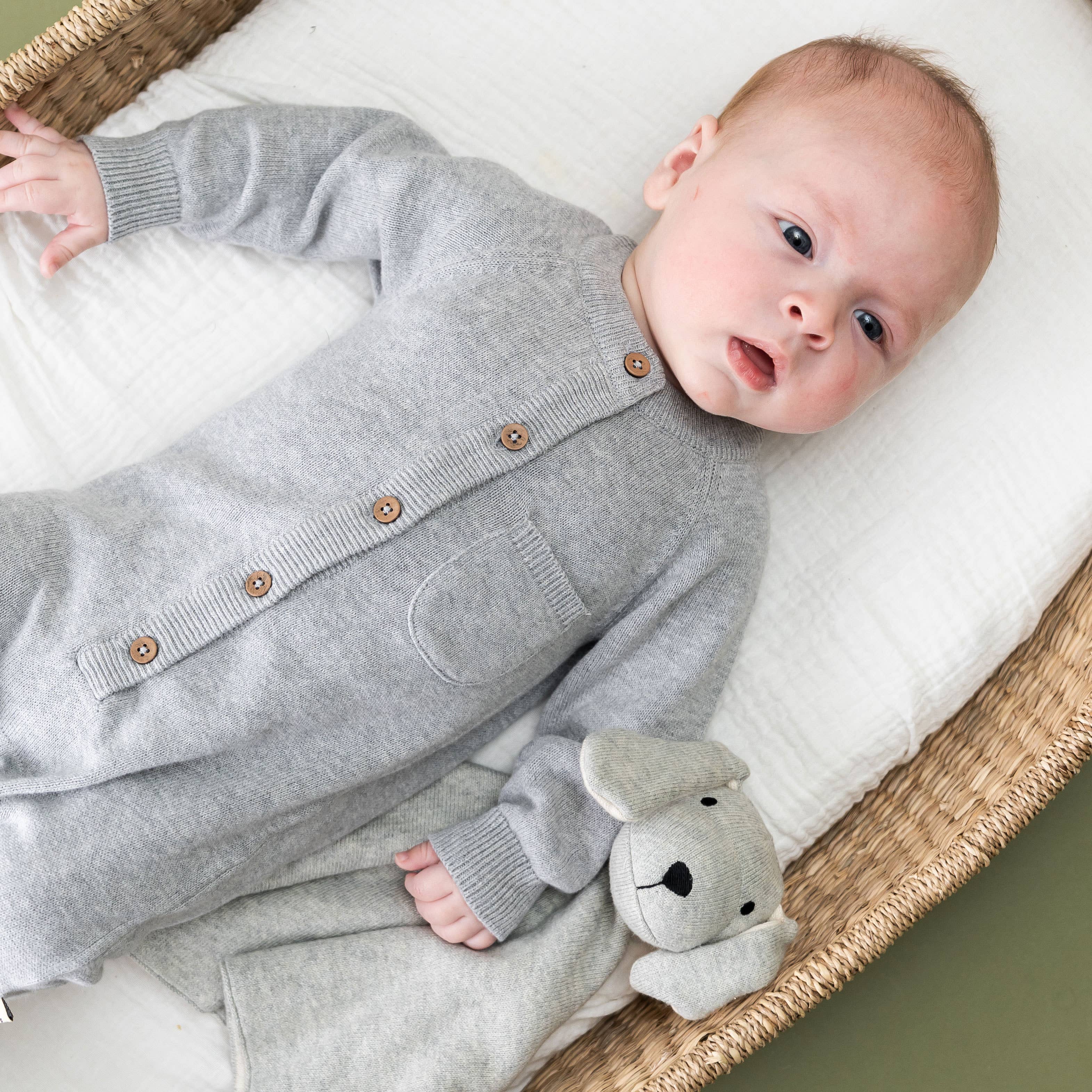 Puppy Dog - Organic Baby Lovey Security Blanket Cuddle Cloth