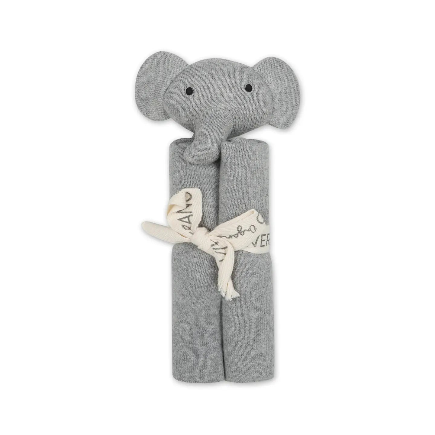 Elephant - Organic Baby Lovey Security Blanket Cuddle Cloth