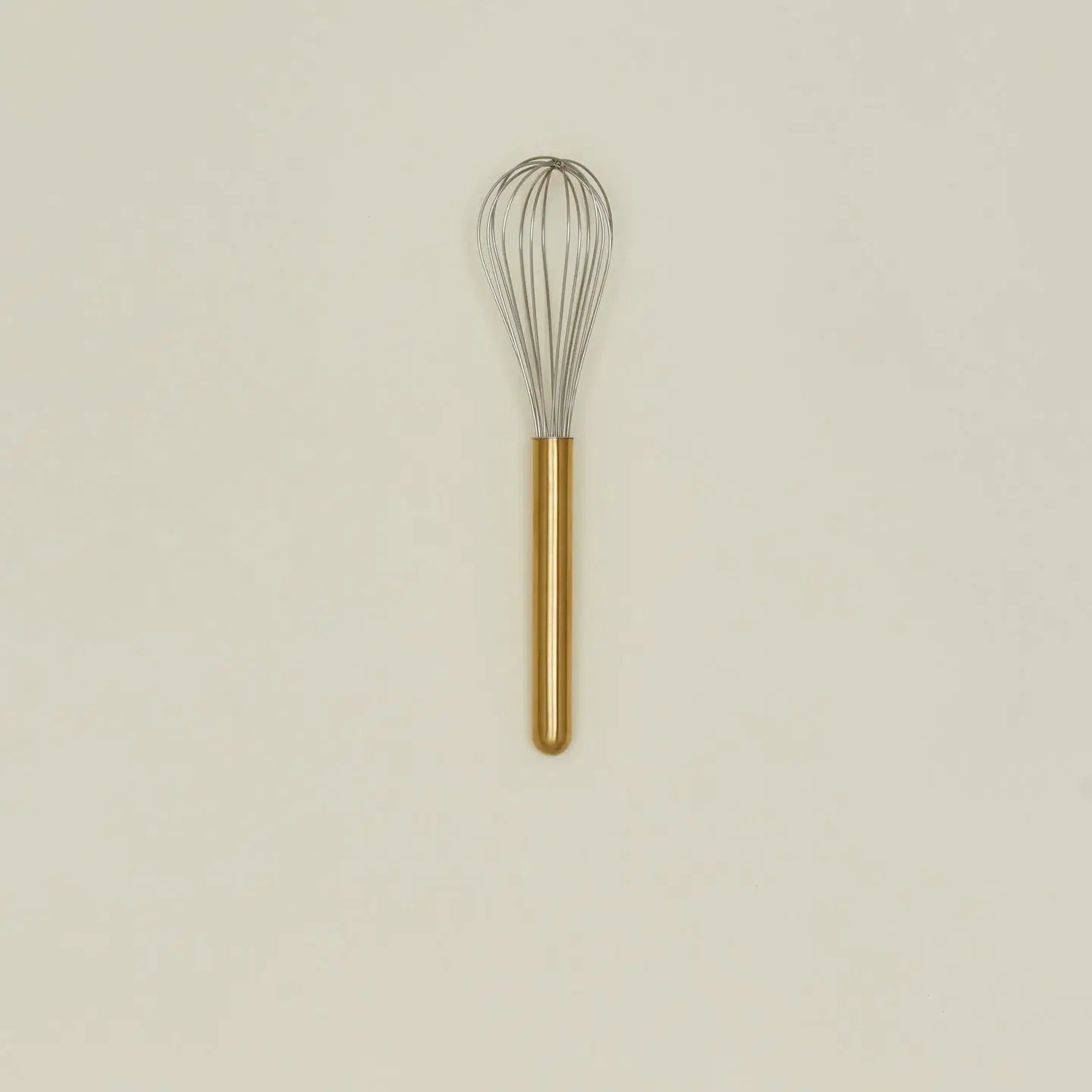 Simple Metal Whisk - Brass