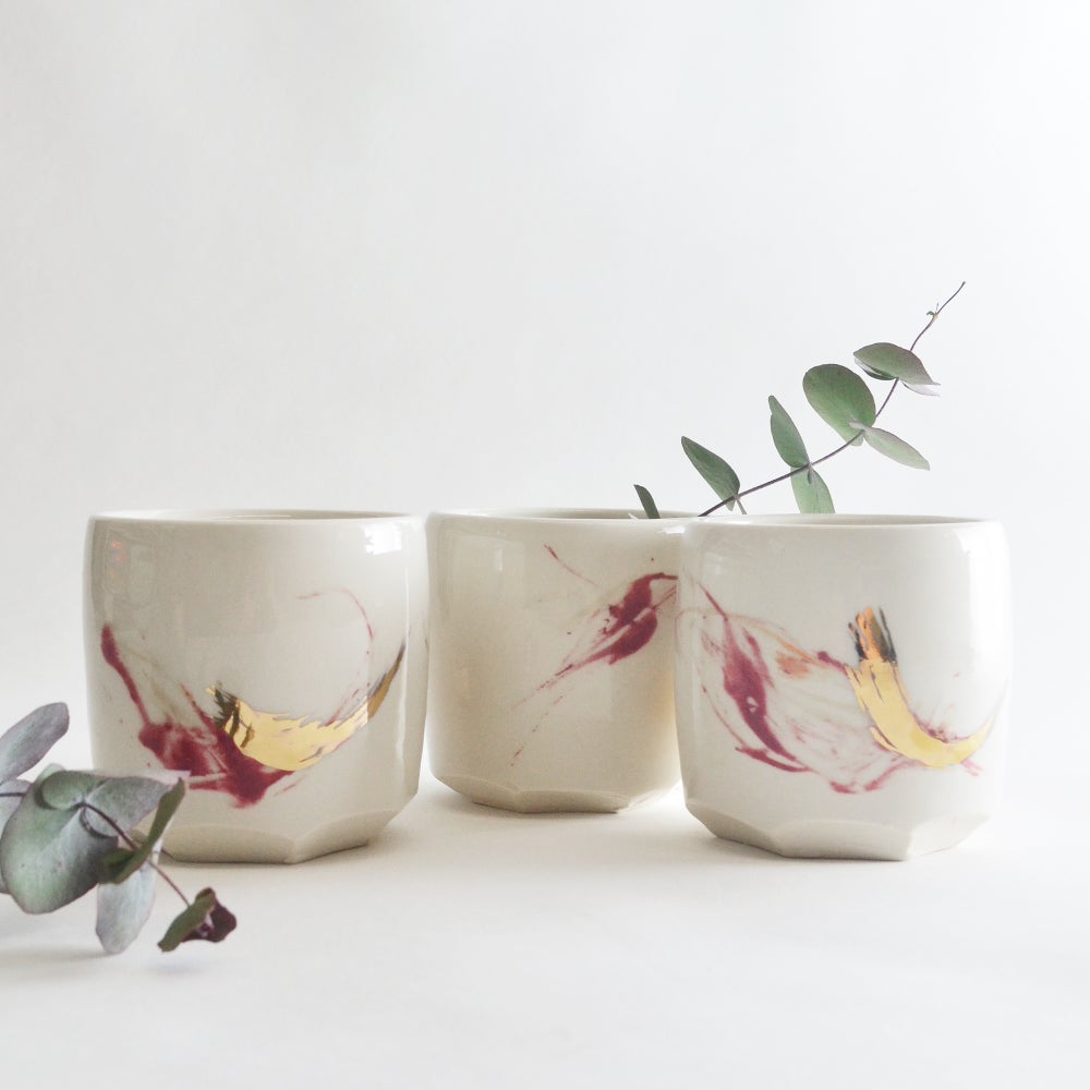 Studio Joo Altered Tumbler - Deep Rose & Gold