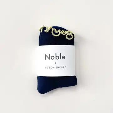 The Petite Ruffled Modal Socks