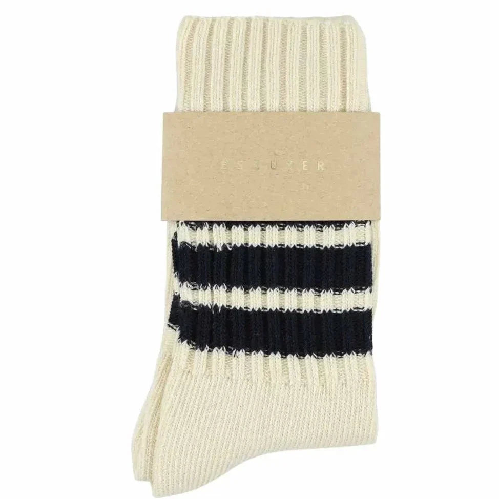 Women's Striped Crew Sock - Multiple Colors
