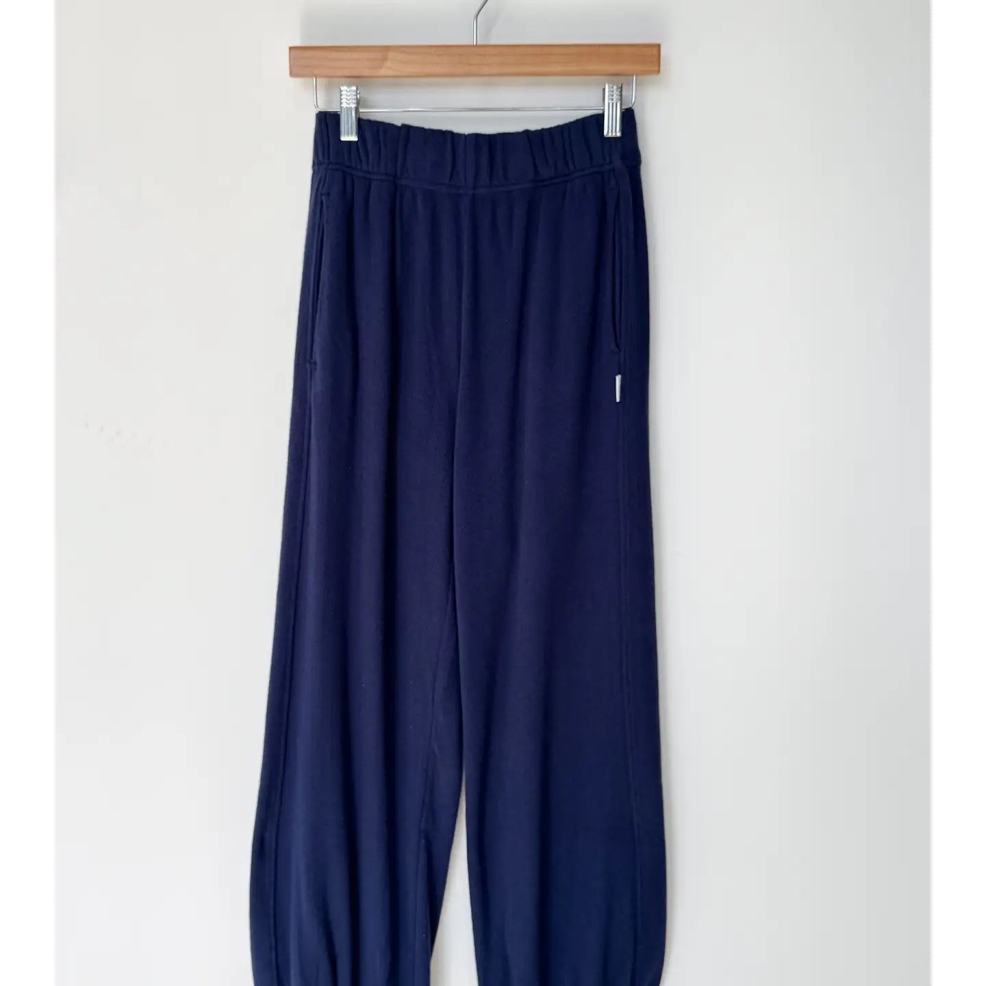 Pointelle Balloon Pants - Navy