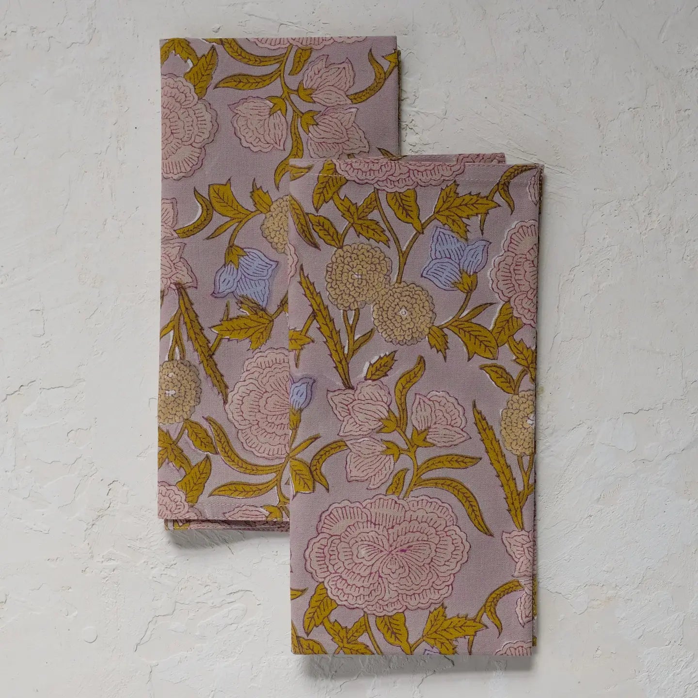 Nargis - Block-Printed Table Napkins - Set of 4