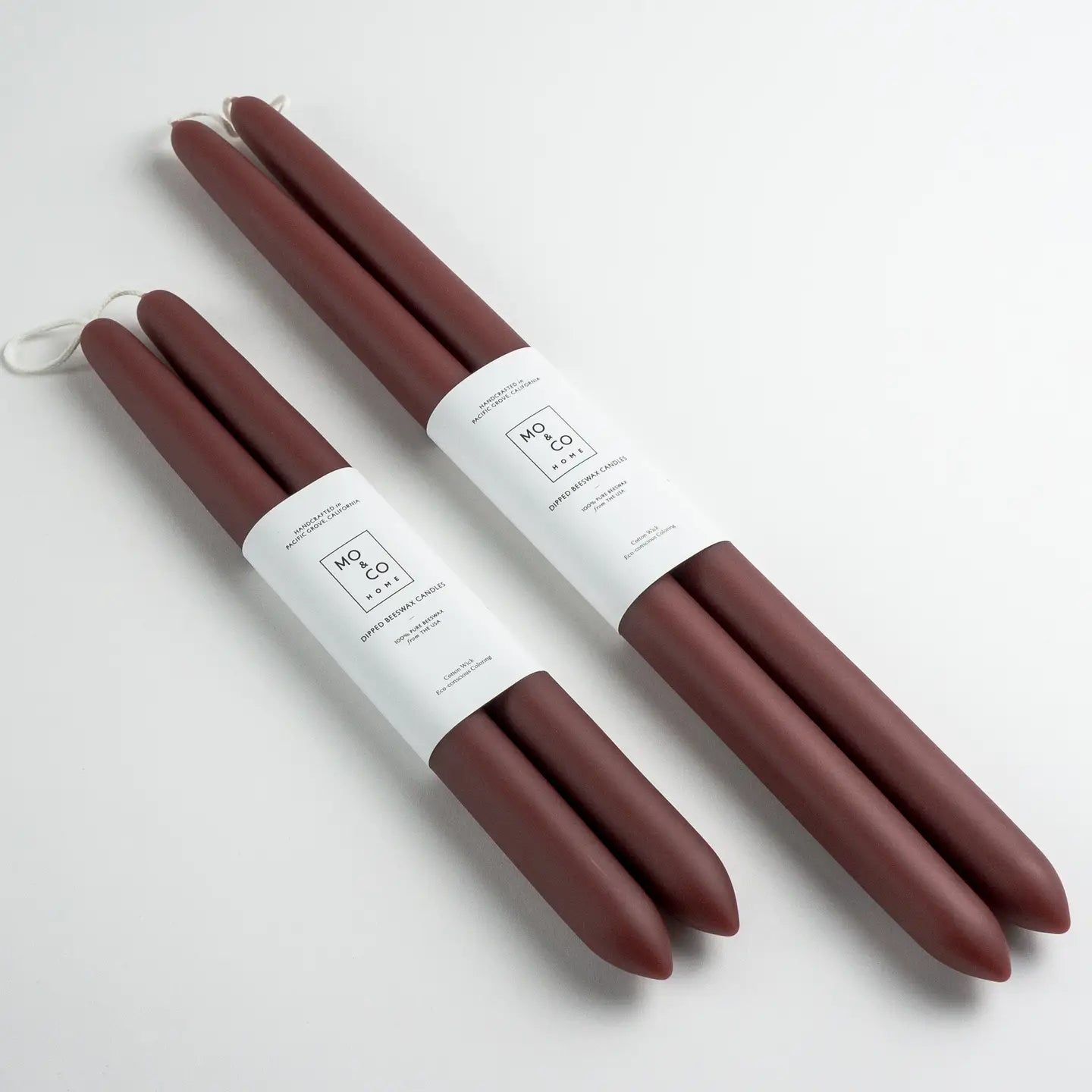 Dipped Beeswax Taper Candles