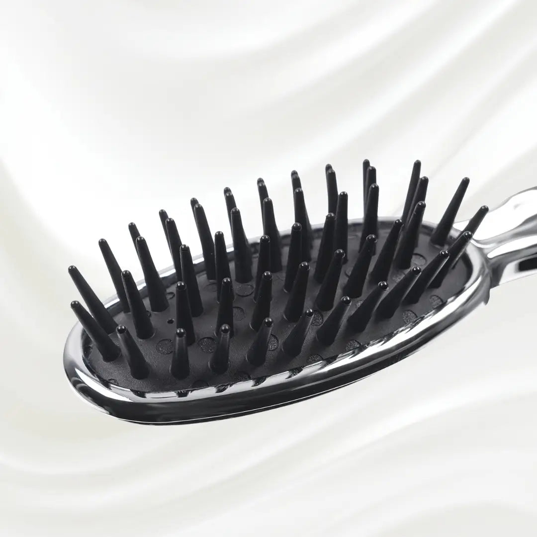Pneumatic Detangling Hairbrush, Chrome