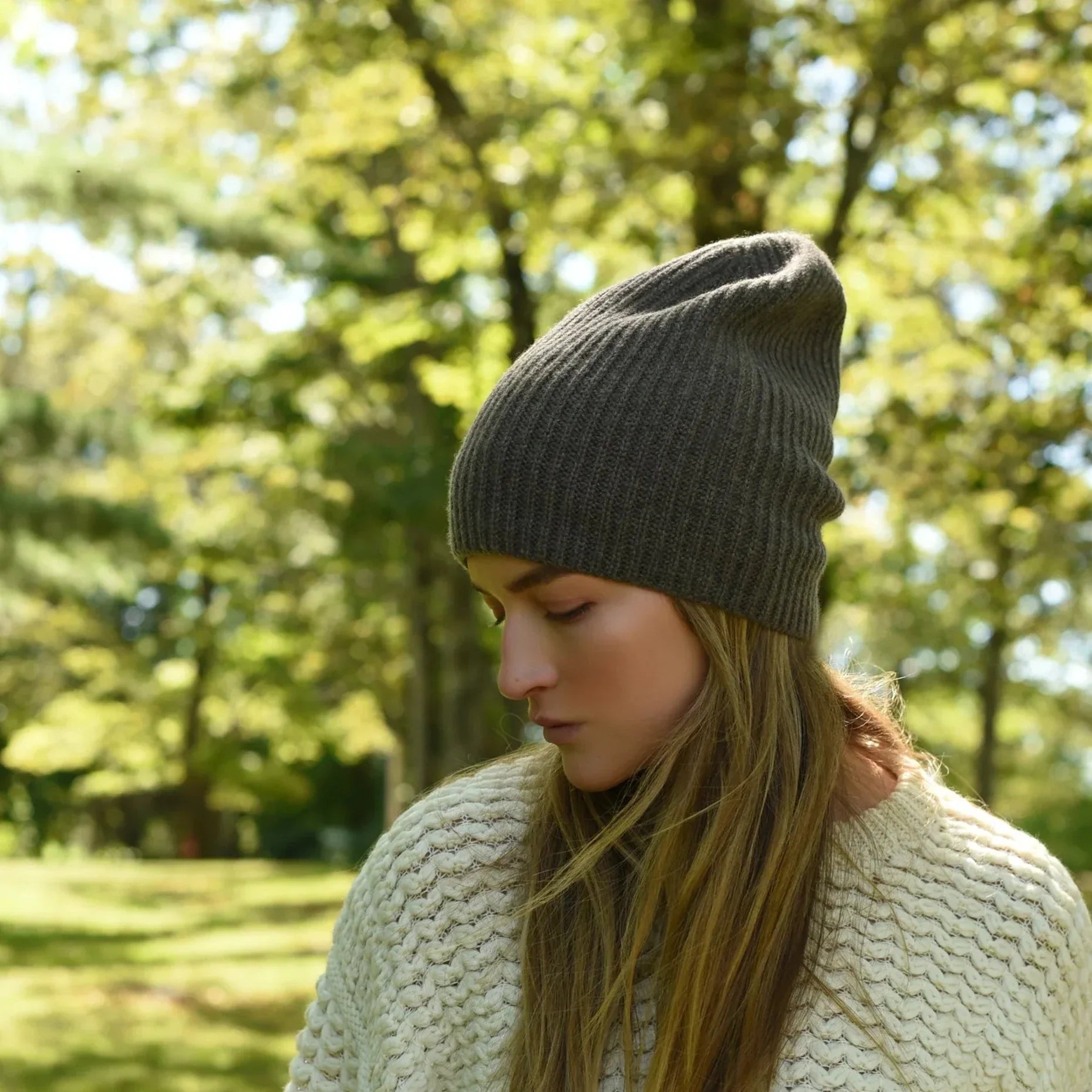 Cashmere Beanie - Falcon